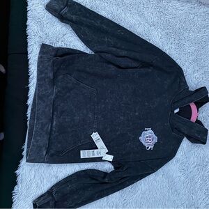 No Boundaries Black Washed ‘Paris’ Pullover Hoodie